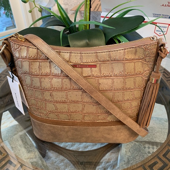 Brahmin Handbags - BRAHMIN METALLIC KATIE CROSSBODY BAG